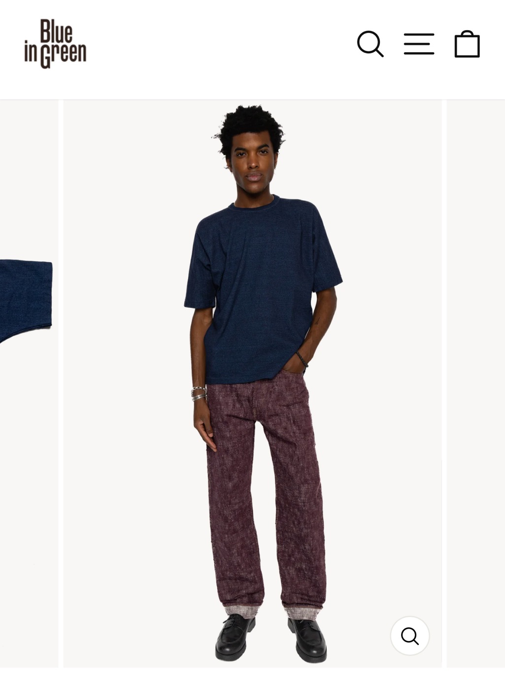 Studio Dâartisan - Rope Indigo Freedom Sleeve T-Shirt